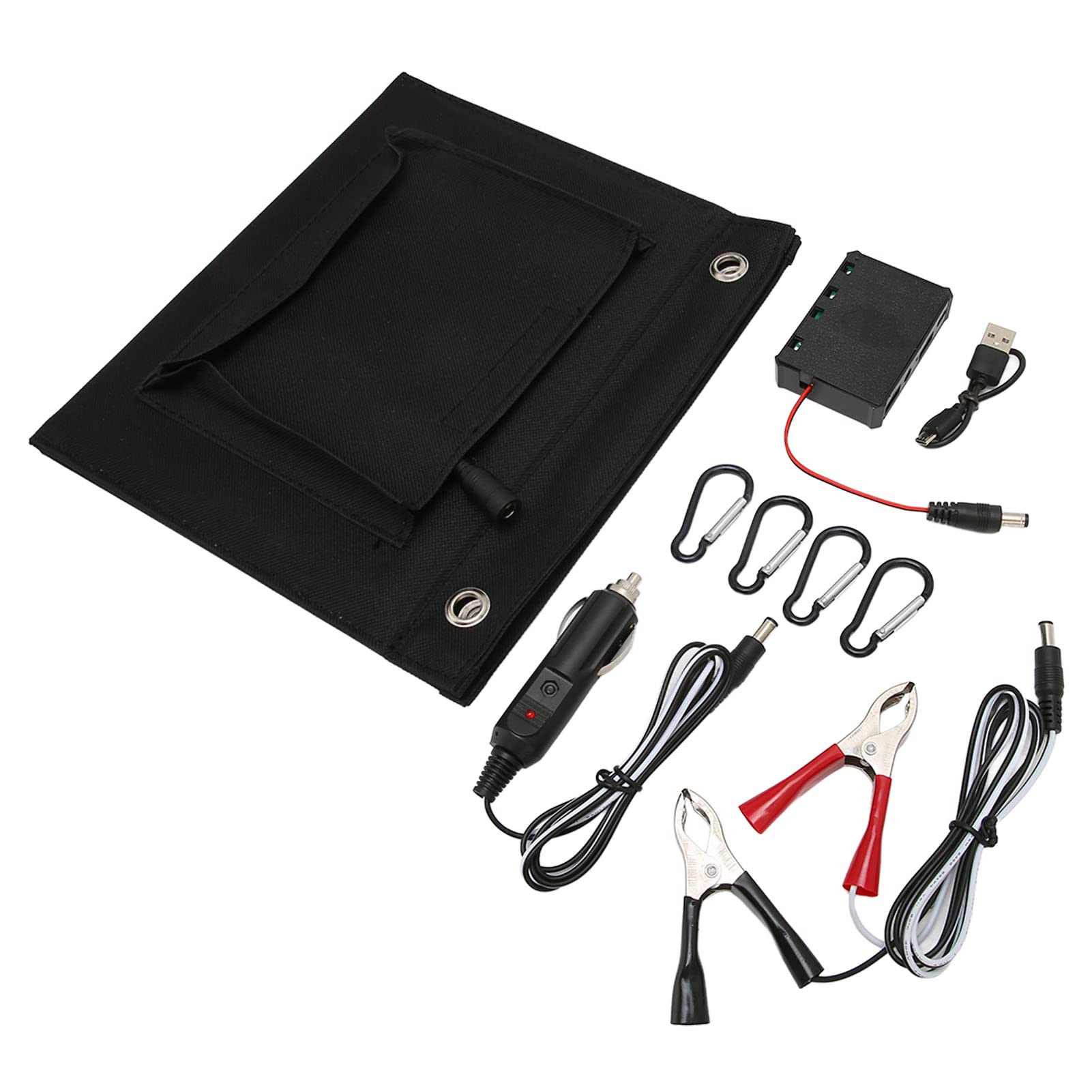 Chargeur Solaire Pliant Imperméable Portable 25W Chargeur Solaire Pliant Véhicule électrique Téléphone Mobile USB Charger Solaire pour la Randonnée en Camping