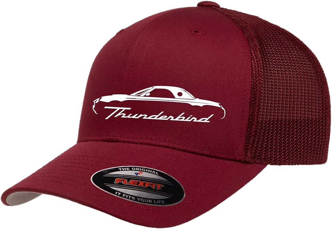 2002-05 Ford Thunderbird Hardtop Classic Outline Design Trucker Mesh Fitted Cap