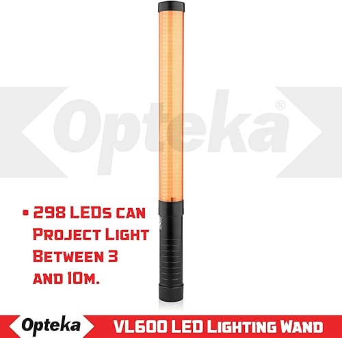 Miniatura 2 de Opteka VL600 estudio profesional LED Portátil, Varita de iluminación para fotografía