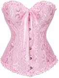 Corset Tops for Women, Bustier Shapewear Lingerie, Lace Waist Push Up Bodysuit