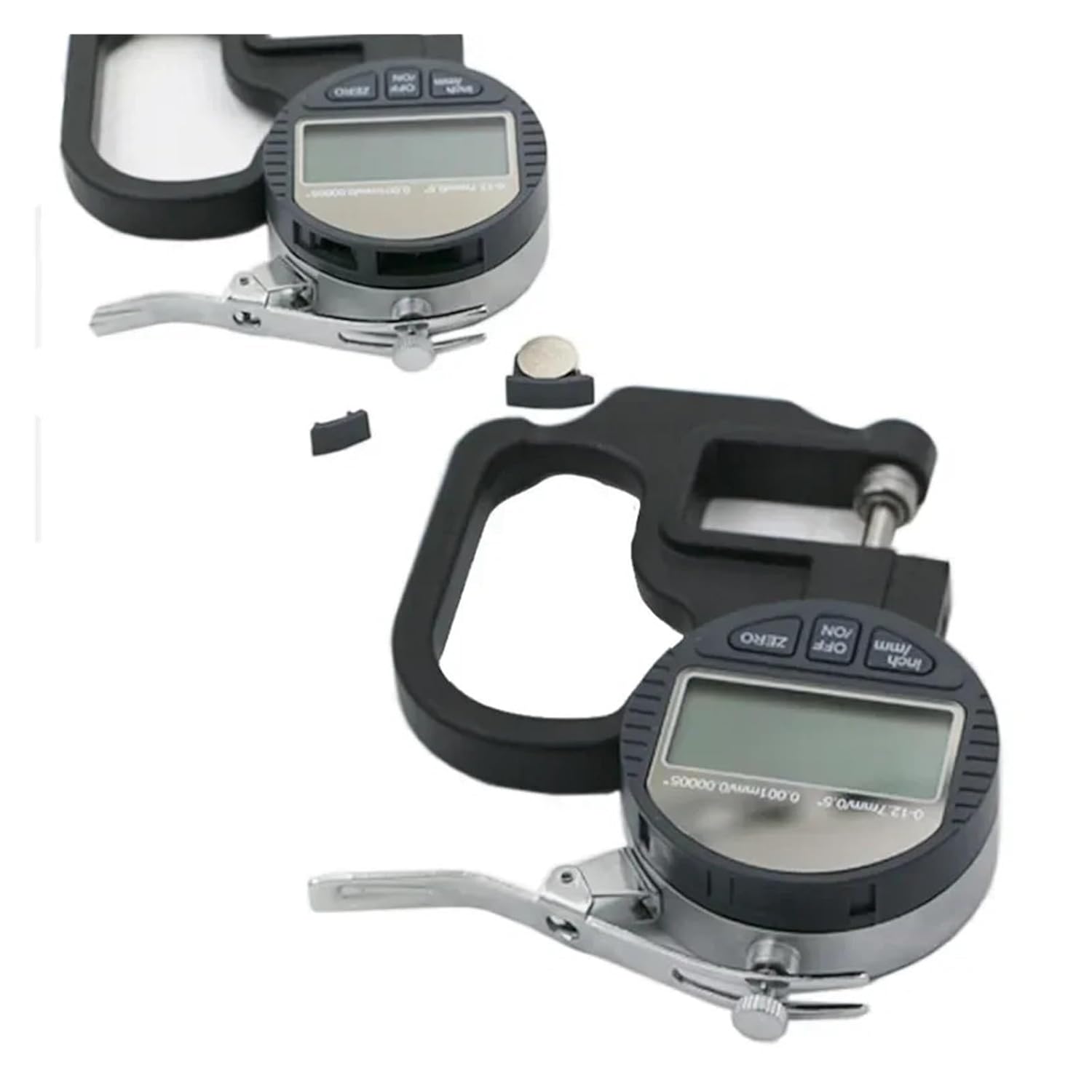 0.001mm Micron Thickness Gauge with RS232 Data Output 12.7mm Digital Micrometer