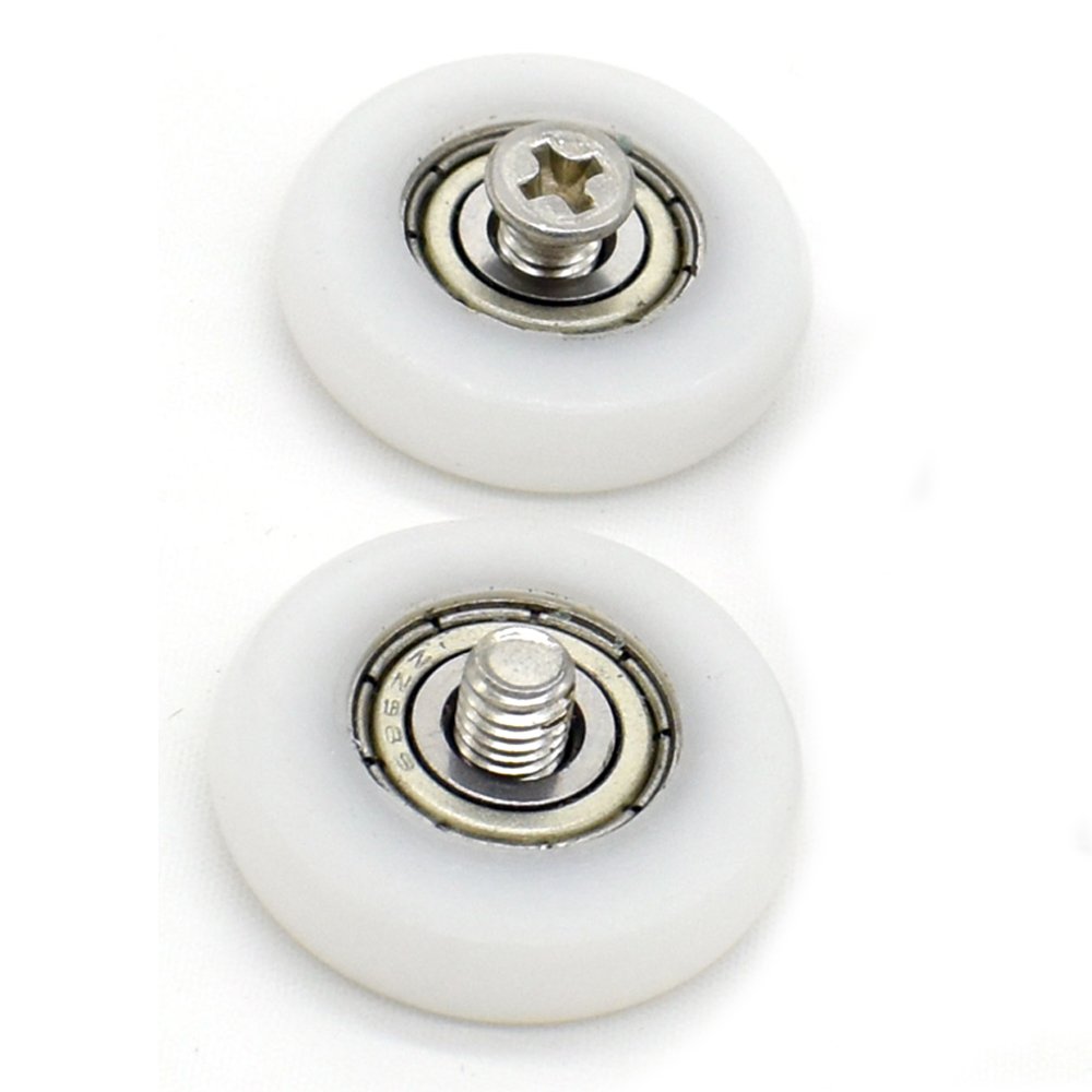 4 Rotelle Per Porta Box Doccia In Acciaio Inox - Diametro 23 Mm, Per Fori 8-10 Mm - Foto 11