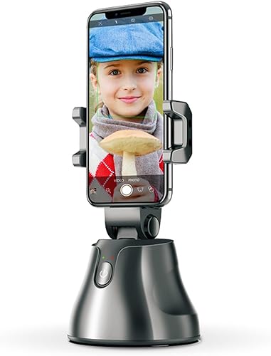 Trípode de seguimiento facial automático, rotación de 360, soporte de teléfono de seguimiento inteligente, soporte de seguimiento selfie para