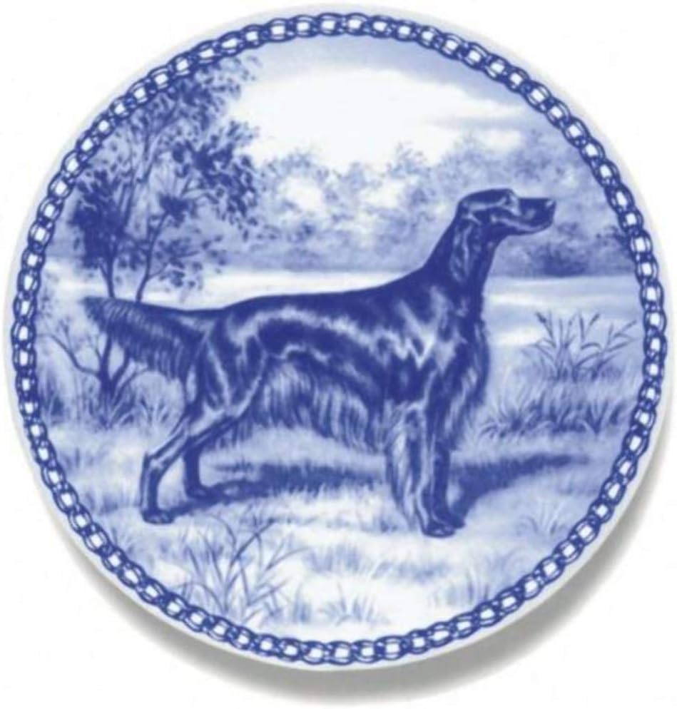 Irish Setter Dog Porcelain Plate For all Dog Lovers Size 7.61 inches