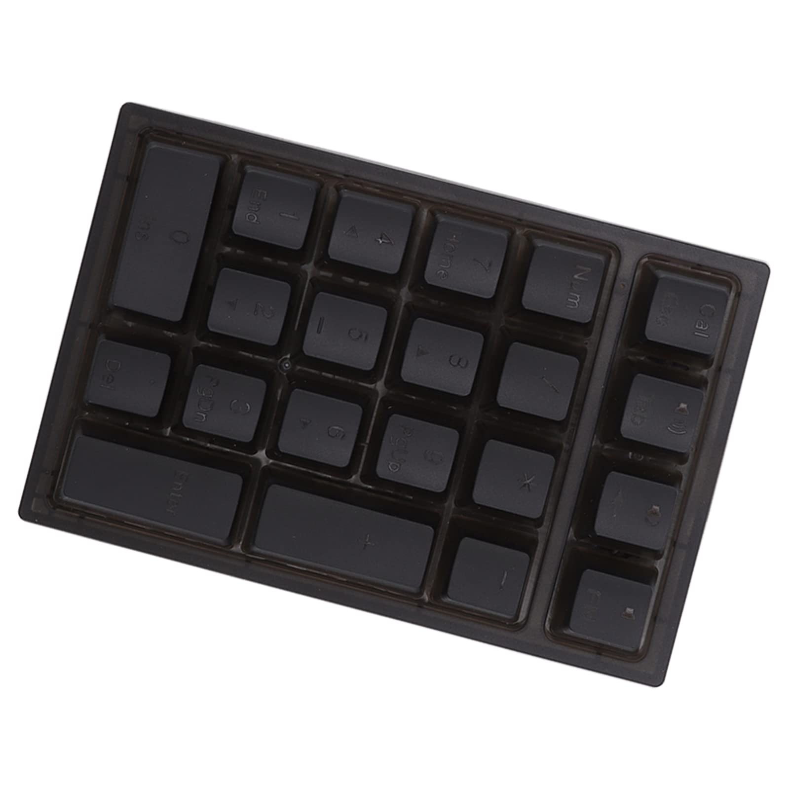 Pavé Numérique Mécanique rétroéclairé RVB à 21 Touches pour Ordinateur Portable, Clavier Numérique Ergonomique à Réponse Rapide pour les Opérations Bancaires, ABSChamp D'application : (BLACK)