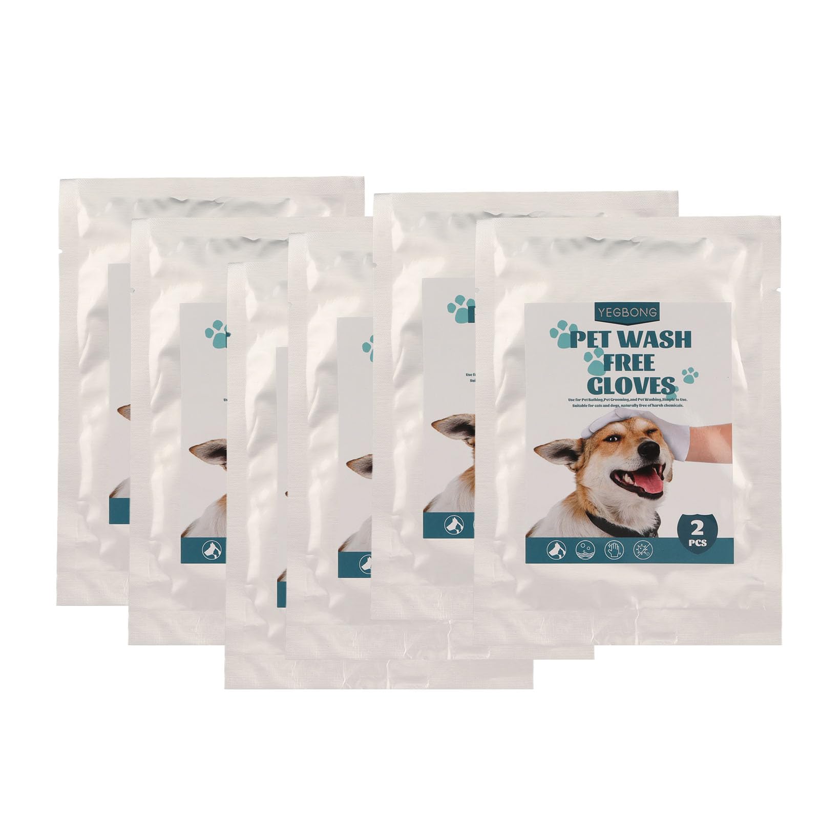 HEEPDD Rękawiczki do Czyszczenia Pet SPA, Ekstrakty Roślinne, Bez Alkoholu, Bez Zapachu, z szybką, delikatną pielęgnacją Sierści, dla Psów, Kotów, Koni, Królików
