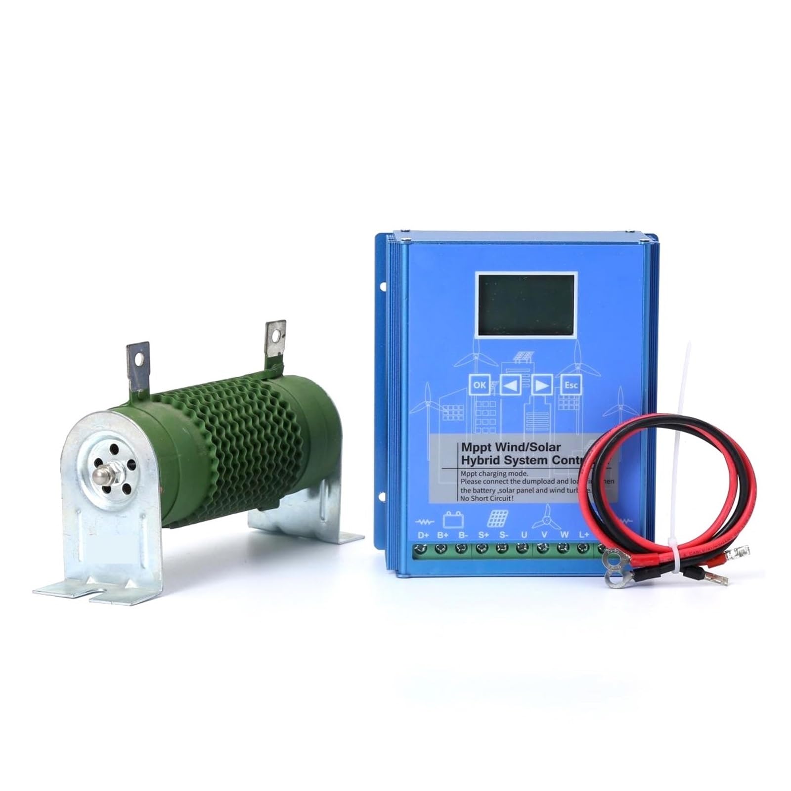 Regolatore Di Carica Ibrido Solare Eolico MPPT 600 W E Automatico 12/24 V/48 V Con Carico Scarico Bluetooth Facile Da Usare(W1000W S1000W BT,24V 48V Auto)