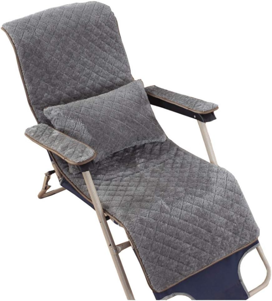 ZMXZMQ Lounger Cushion, Swing Bench Cushion, Indoor Outdoor Patio High Seat Back Chair Cushion, With Armrest Pad, Lumbar Pillow,Gray,49 * 150cm