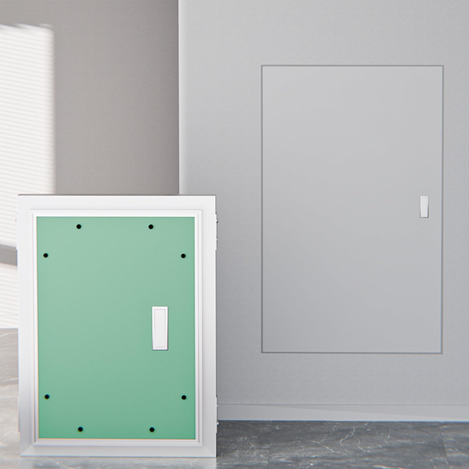 Magnetyczny panel dostępowy z płyt kartonowo-gipsowych 35 x 70 cm do użytku komercyjnego Bezpieczeństwo przeciwpożarowe malowane ocynkowane drzwi do fabryk, hoteli i konserwacji budynków