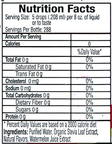 Sweet Leaf Liquid Stevia Watermelon 2 OZ