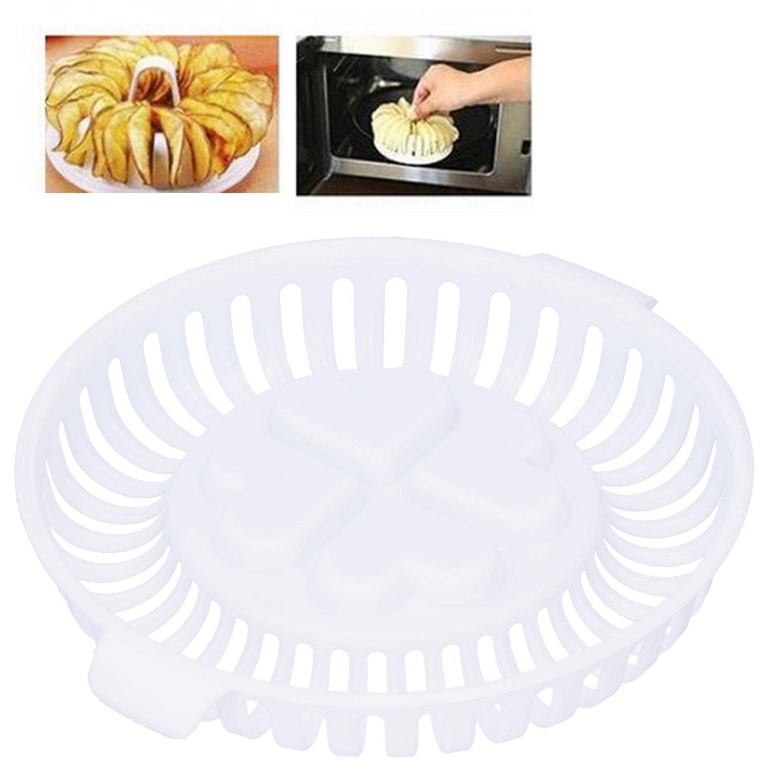 Microwave Potato Chip Maker, Potato Chip Baking Tray Microwave Oven Snack Maker Home Baking Tool