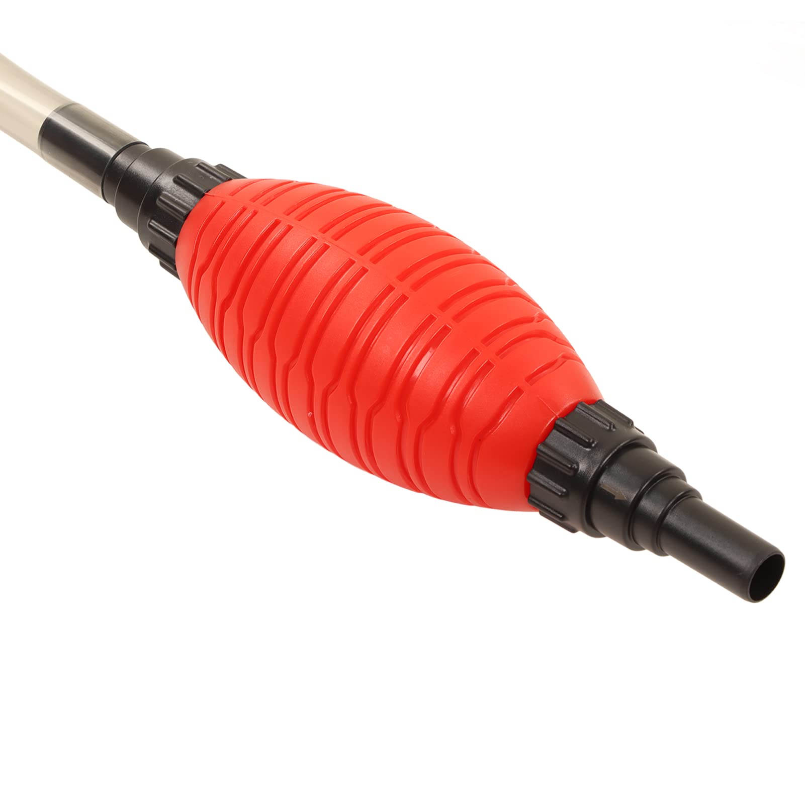 Nettoyeur de Gravier d'aquarium, Ensemble d'outils de Nettoyage d'aquarium, Changement d'eau de Nettoyage Manuel, Sac Gonflable Rouge, Nettoyeur de Sable d'aquarium pour
