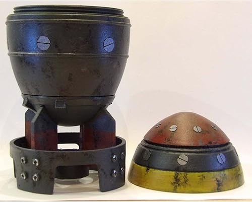 Miniatura 5 de Caja de almacenamiento de bombas nucleares, decoración de escritorio de bomba nuclear, escultura de cohete de resina que se abre en 3D, modelo de