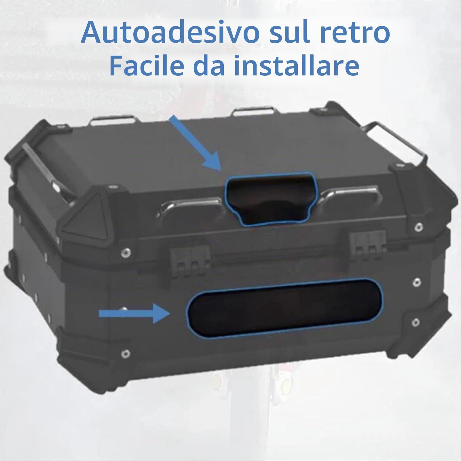 Caso in Moto Universale Top Case Pass. Cuscinamento Comodo del Pad Posteriore