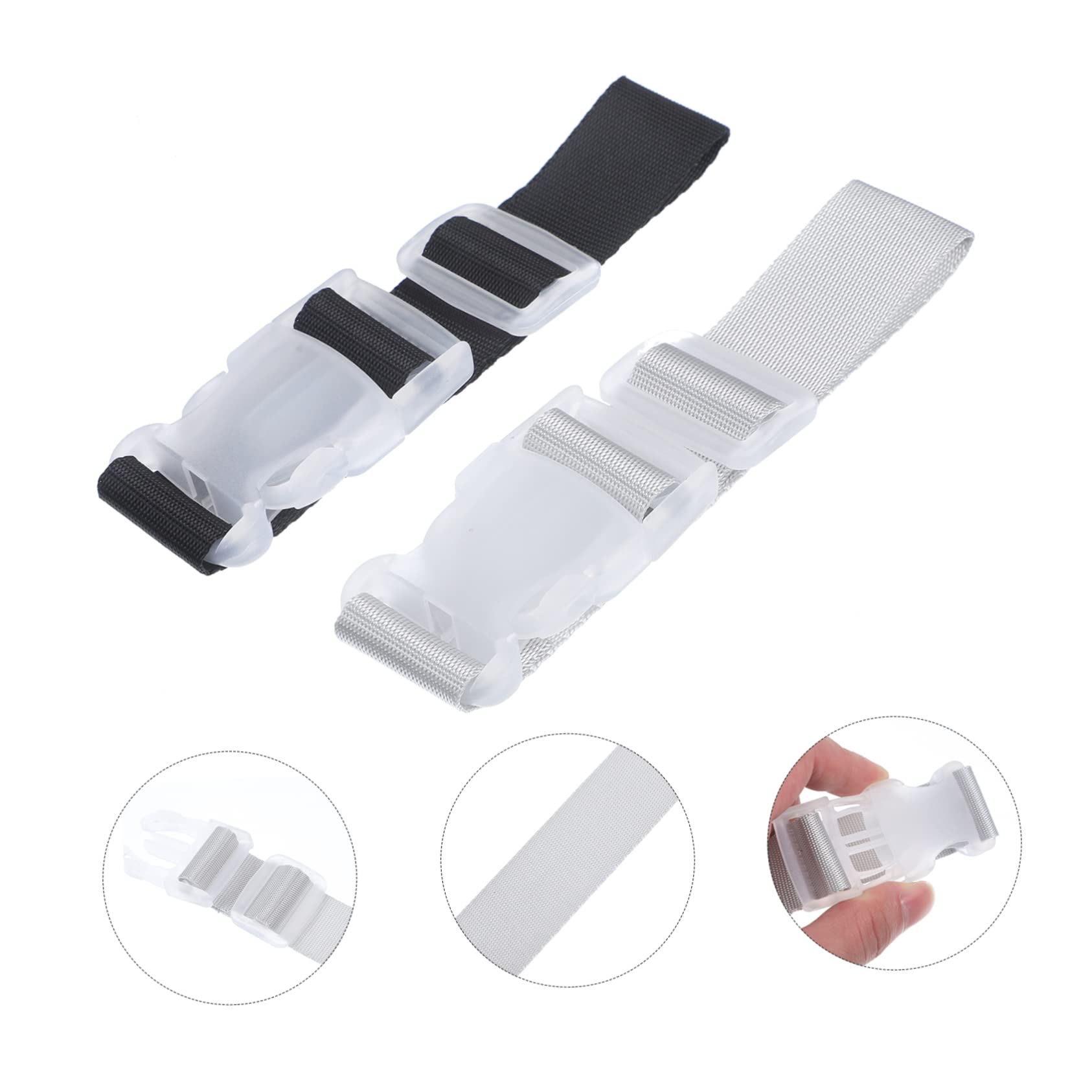5 Series Portaequipajes para Correas De Equipaje De Viaje Suministros De Equipaje Al Aire Correa De De Maleta Correas De Seguridad Ajustables Poliéster 4 Piezas X 5