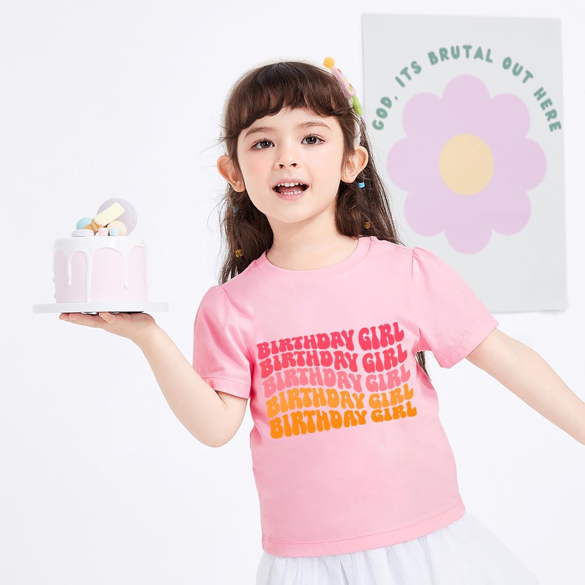 Birthday Girl Shirt 2nd 3rd 4th 5th 6th 7th 8th 9th Girls Birthday Tshirts Cotton Short Sleeve Tees - Image 2