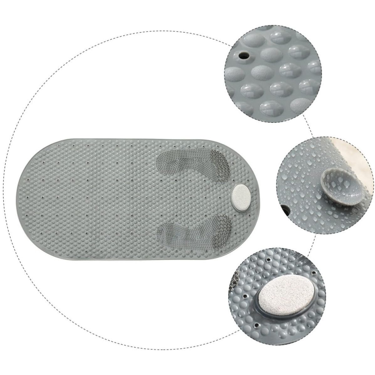 Tappetino Massaggiante Doccia Antiscivolo in Pvc 105 Ventose