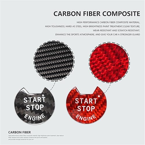 Miniatura 4 de MissBlue - Pegatinas para llave de encendido de coche de fibra de carbono real para Nissan Altima Lannia March Maxima Murano Sunny Sylphy Terra