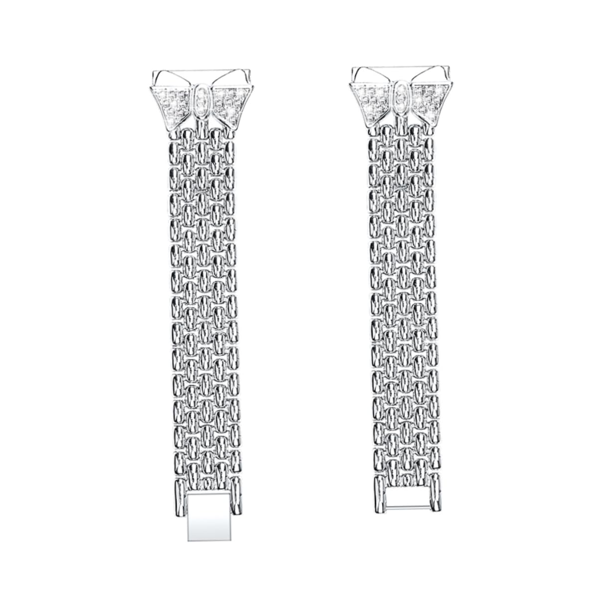 Gadpiparty Armband Aus Edelstahl Smart-uhrenarmband Mit Strass Armband Für Uhr Ersatzarmband Gurt B5 Stahlband Diamant