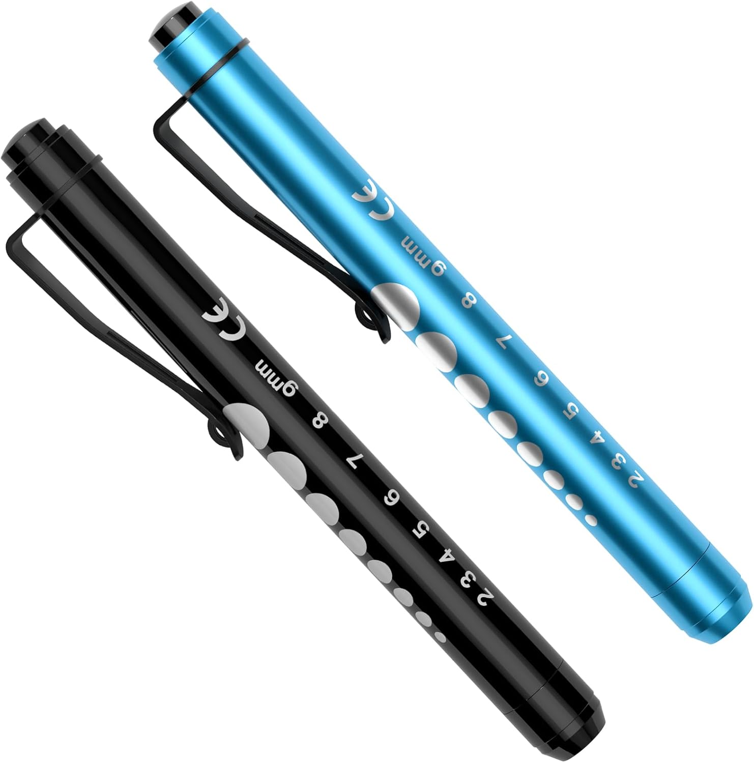 RISEMART Pen Lights for Nurses, 2Pack Reusable Medical Pen