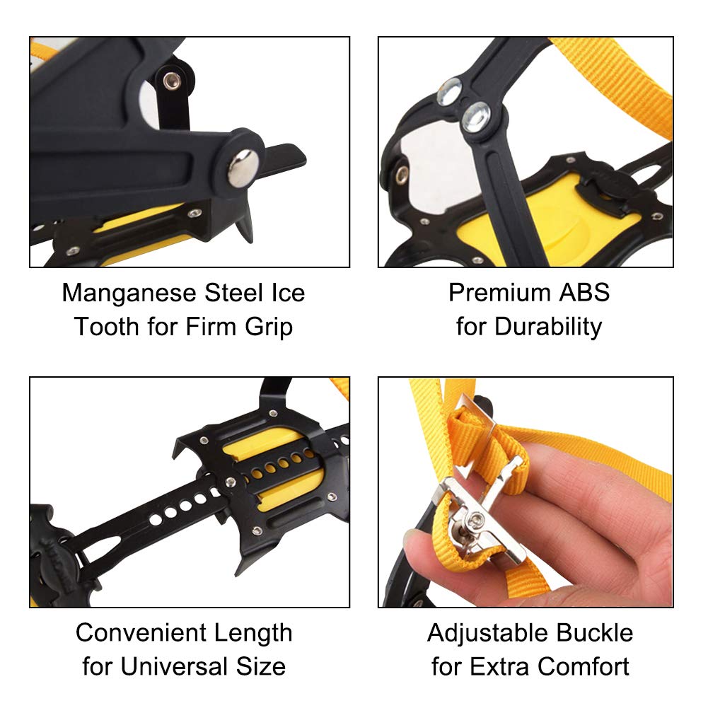 Ramponi Da Neve Vgeby - Antiscivolo Per Trekking Invernale, Regolabili Per Scarpe 36-46 - Foto 4