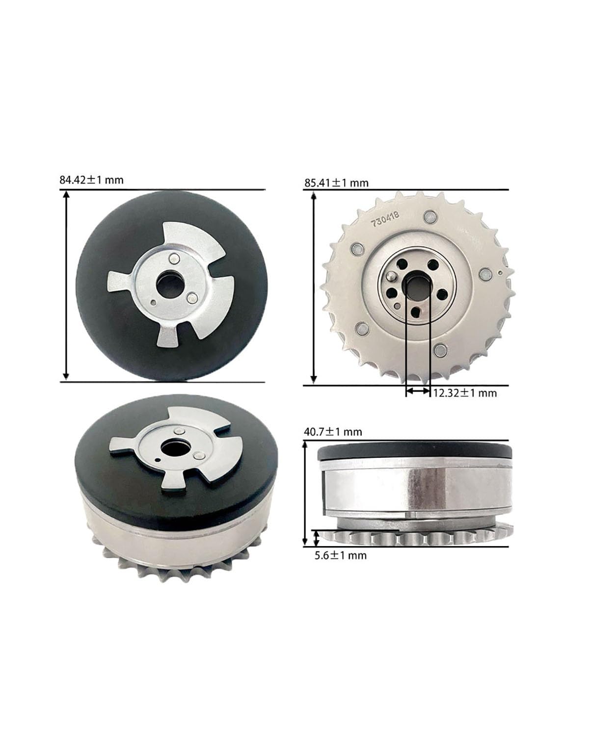 Pignons Distribution Pour Q7 Réglage De Phase De Distribution Variable VVT Échappement 03H109088D