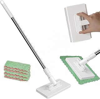 Reusable Snap Grip Mini Mop,Convenient Cloth Changing Lazy Mini Mops Wet and Dry,Suitable for Floors and Walls