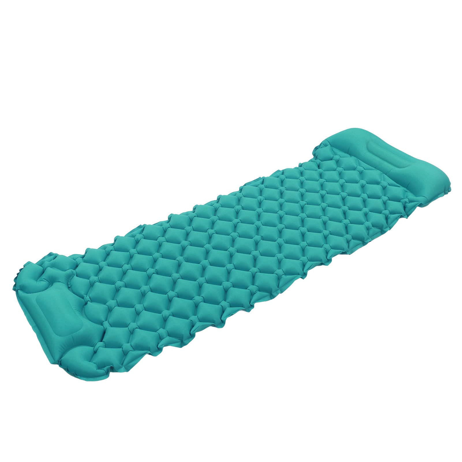 Coussin de Couchage de Camping Gonflable Ultraléger et Imperméable, avec Oreiller pour Randonnée, 76,8x24,0 Pouces (Bleu Paon)