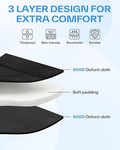 Miniatura 6 de Sportneer Silla de camping plegable Silla de camping de 3 ángulos ajustables con respaldo reposacabezas y bolsa de transporte - Silla plegable