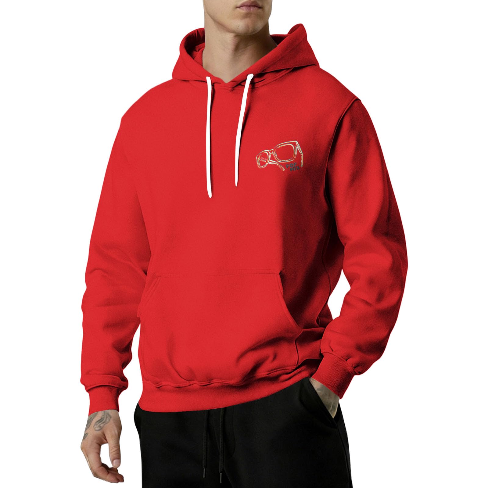 Sudadera con capucha invierno hombre informal para entrenamiento de boxeo 6
