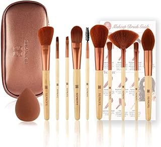 Sponsored Ad - SEPROFE Makeup Brushes Set Professional 10 Pcs Make Up Brushes Premium Synthetic Kabuki Eyebrow Foundation ...