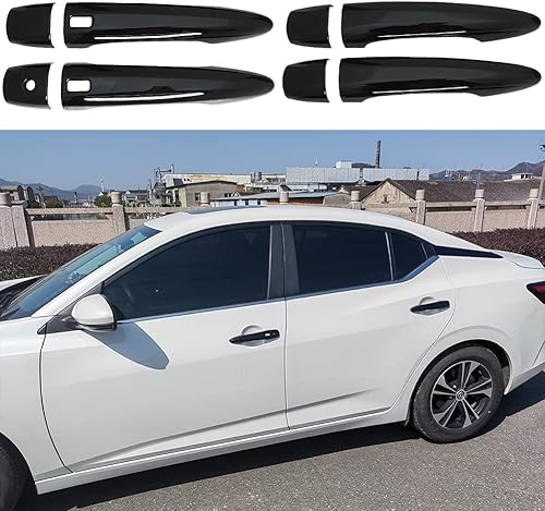 Cubierta de manija de puerta exterior negra brillante para accesorios Nissan Altima 2019 2020 2021 2022 2023 Nissan Sentra Accesorios 2020 2021 2022