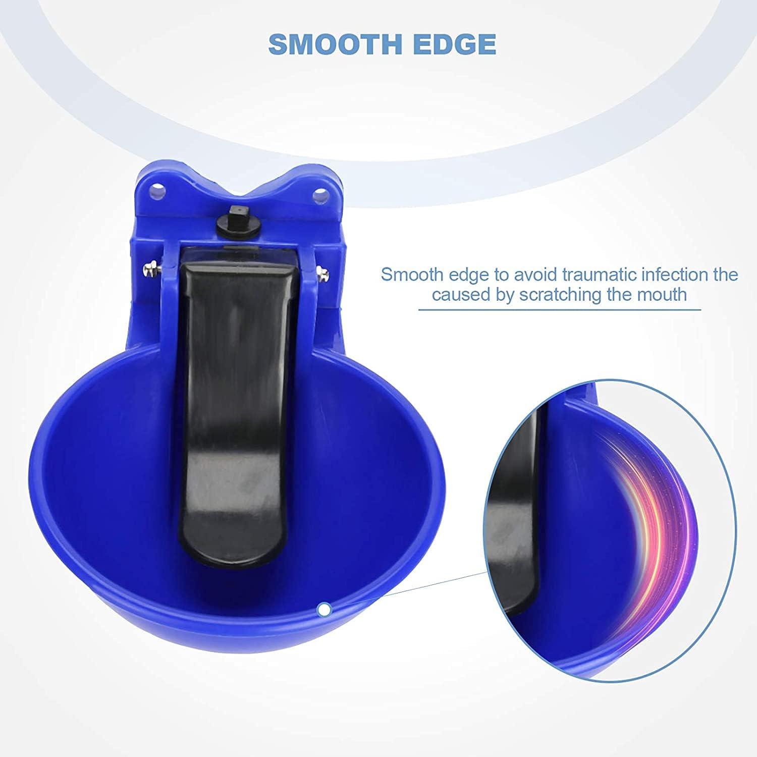 GOTOTOP Cow Water Bowl, 2L Premium Plastic Animal Water Trough Bowl Water Sheep Feeder Drinker Automatic Drinking Bowl for Horses Pony Goats Sheep Cattle Donkey Watering Supplies : Pet Supplies