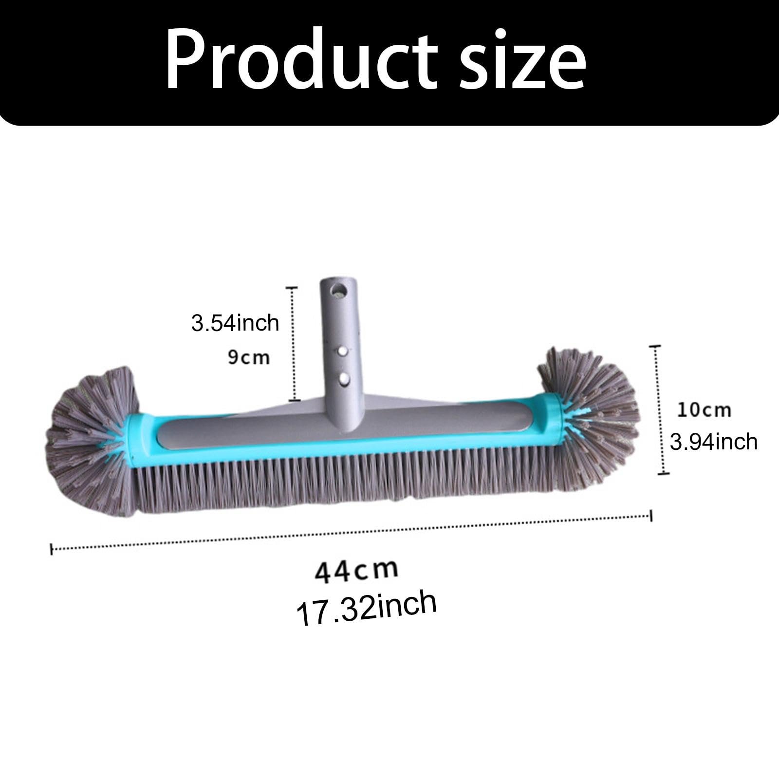 Cepillo para Piscina, Estanque, Baño, Ligero, con Cerdas Hemisféricas