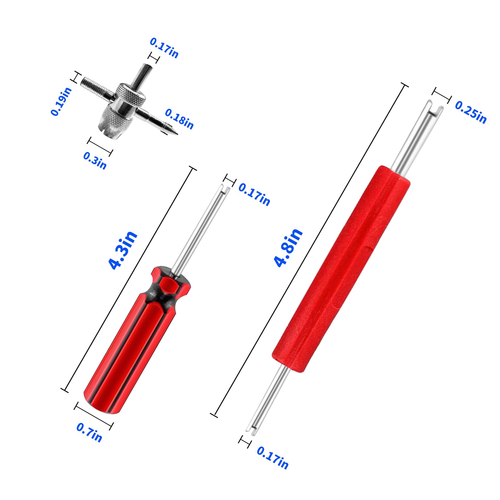 Kit di 53 toppe per pneumatici, resistenti, strumenti di riparazione pneumatici da 42 mm in acciaio al tungsteno con toppe per pneumatici da 32/42/58 mm, raschietto per fodera interna, rullo di toppa