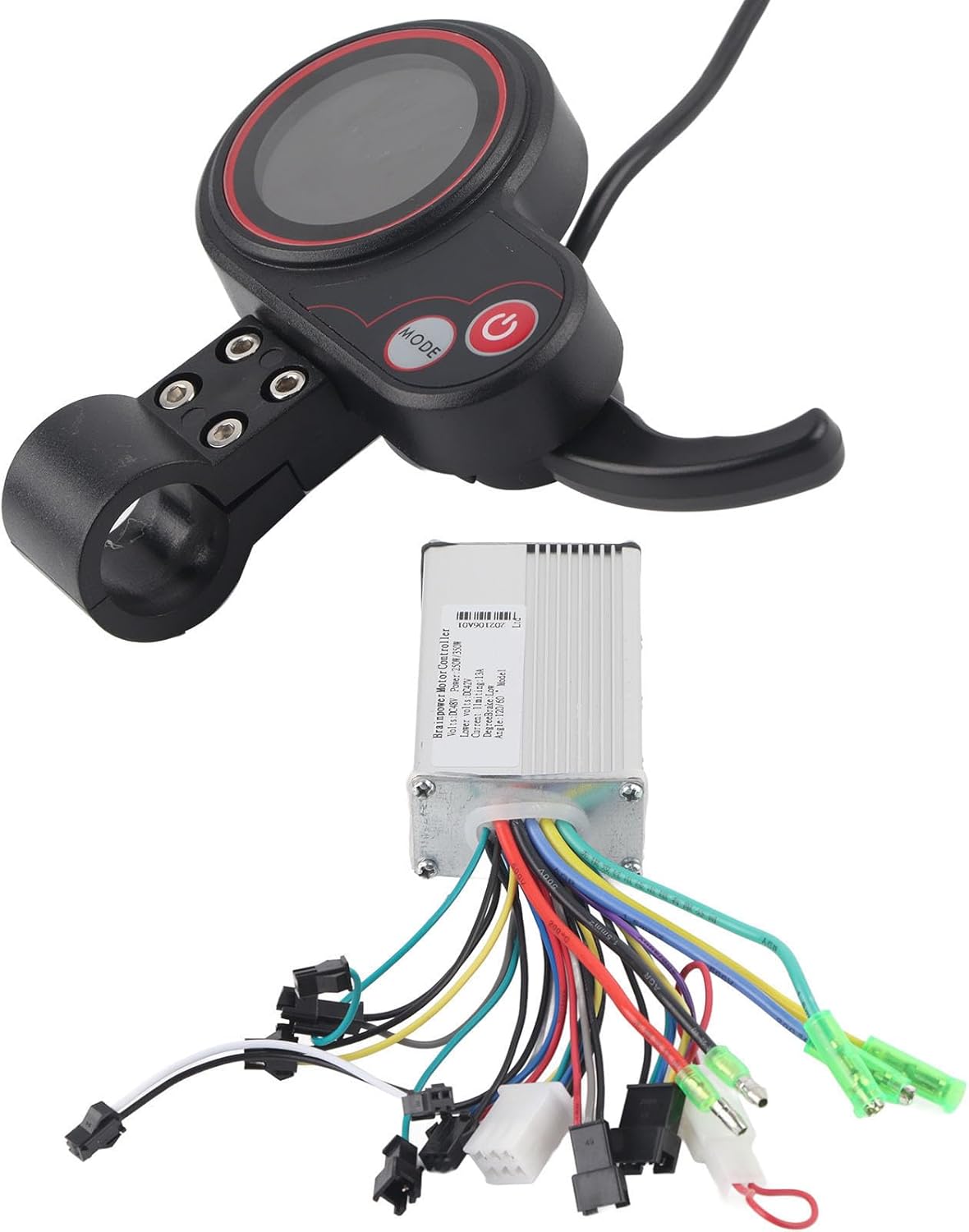 Brushless Motor Controller, Eletric Scooter Controller with LCD Display,48V Controller Ontroller LCD Display Control Panel with Shift Switch Accessory for Electric Scooter