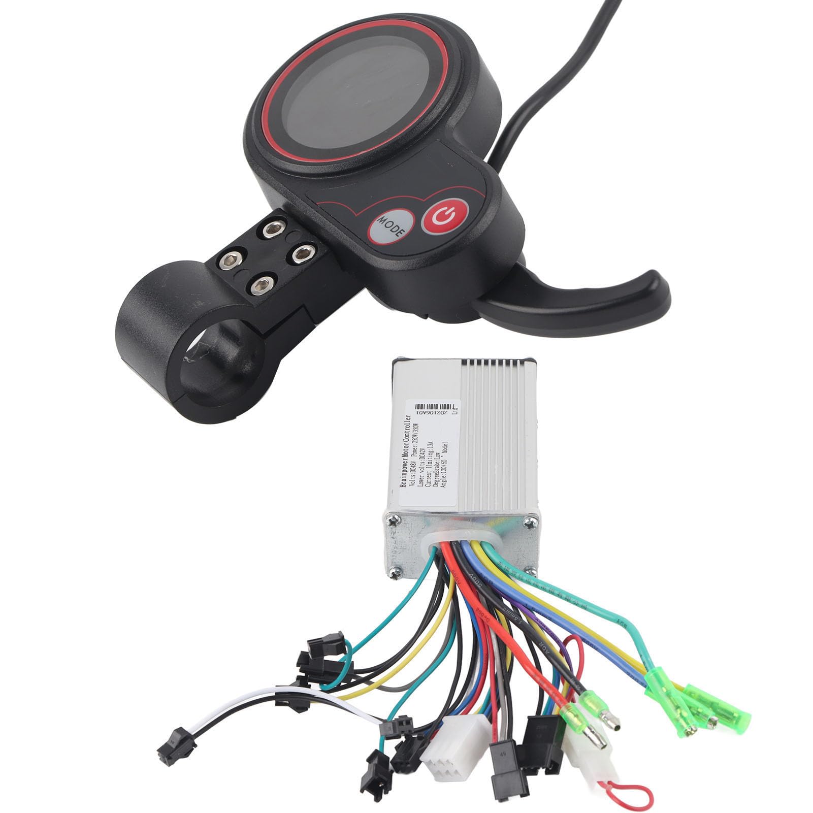 Alomejor Controller LCD Display 24V/36V/48V/60V 250W/350W Speed Controller with LCD Display Panel for Electric Scooter(L)