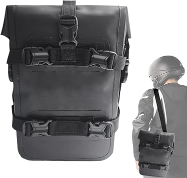 Motorcycle Side Bag | Waterproof Riding Backpack | Motorcycle Frame Bag for Long Distance Touring, Outdoor Adventure, Road Trip, Weekend Camping, Riding