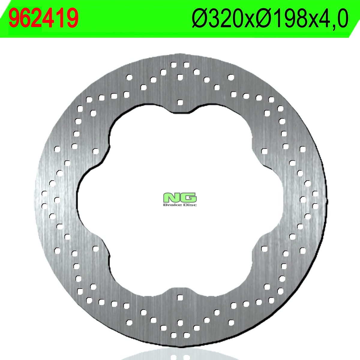NG - 962419 : Disco De Freno 419 Ø320 X Ø198 X 4