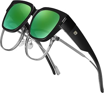 DUCO HD Polarized Sunglasses That Fit Over Glasses for Men Women 8970 | UV400 Protection, Lightweight, TR90 Frame, Skin-Friendly, Wrap Around Sunglasses For Driving, Daily, Sports