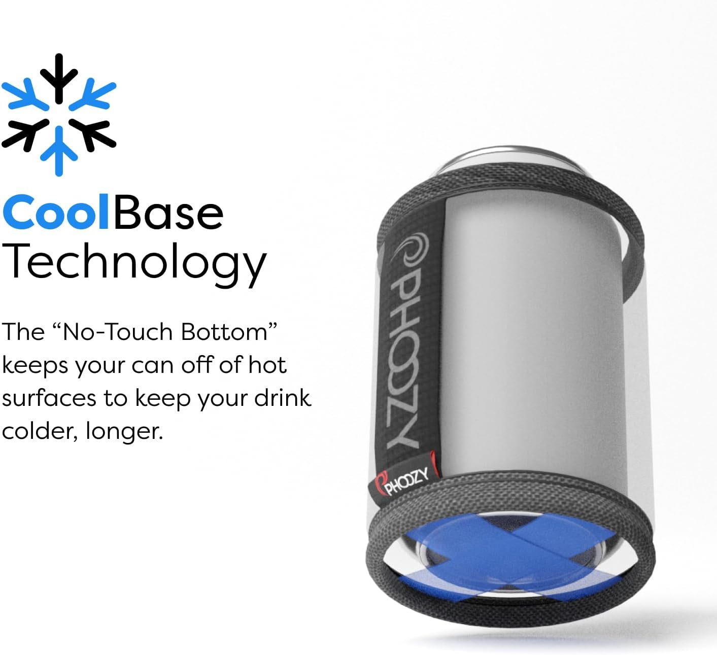 PHOOZY Insulated Can Cooler for Tall 24 oz Cans - Patented Drink Sleeve with NASA-Inspired Technology - Keeps Beer, Soda & Sparkling Water Cold Longer - Lightweight Outdoor Can Holder - Black Camo