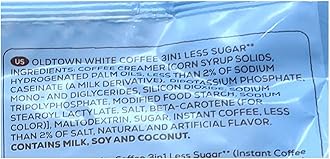 OLD Town (3 in 1)- Taste Premix White 25% Less Sugar Coffee- Don't Need Creamer & Sugar-make Your Life Easier - (35g - 40g) /Stick (25% Less Sugar), 525g (18.5 oz)