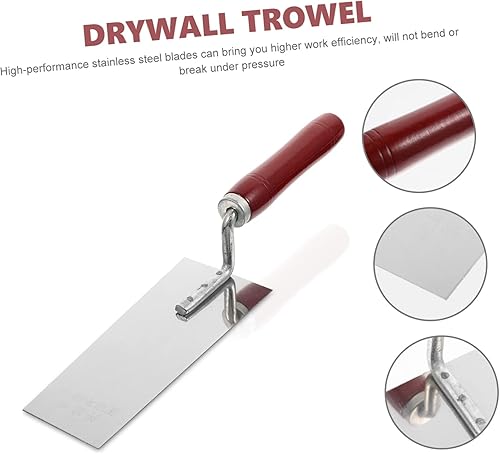 Miniatura 6 de Paleta de azulejos Paleta Herramientas de baldosas Espátula de pintura Espátula de metal pequeña Espátulas de construcción Compuesto conjunto Llana