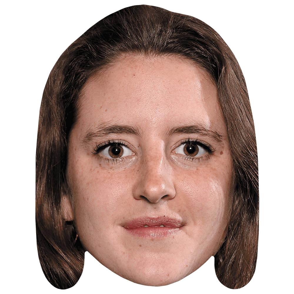 Louisa Harland (Brown Hair) Celebrity Mask, Flat Card Face, Fancy Dress Mask
