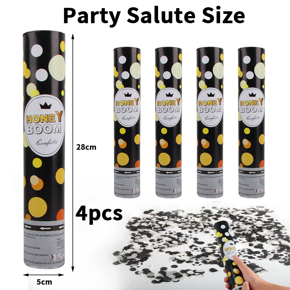 Cannoni Coriandoli XiXiRan - 4 Pezzi, Biodegradabili, Per Feste E Matrimoni - Foto 8