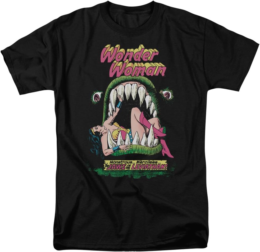 DC Comics Jaws Mens Short Sleeve Shirt BLACK 4X