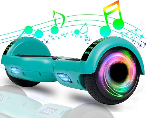 Miniatura 62 de CBD Patinete con luces LED Corlorful, ruedas de 6.5 pulgadas, scooter doble de 300 W para niños, niñas, niños y adultos, todas las edades A01-blanco