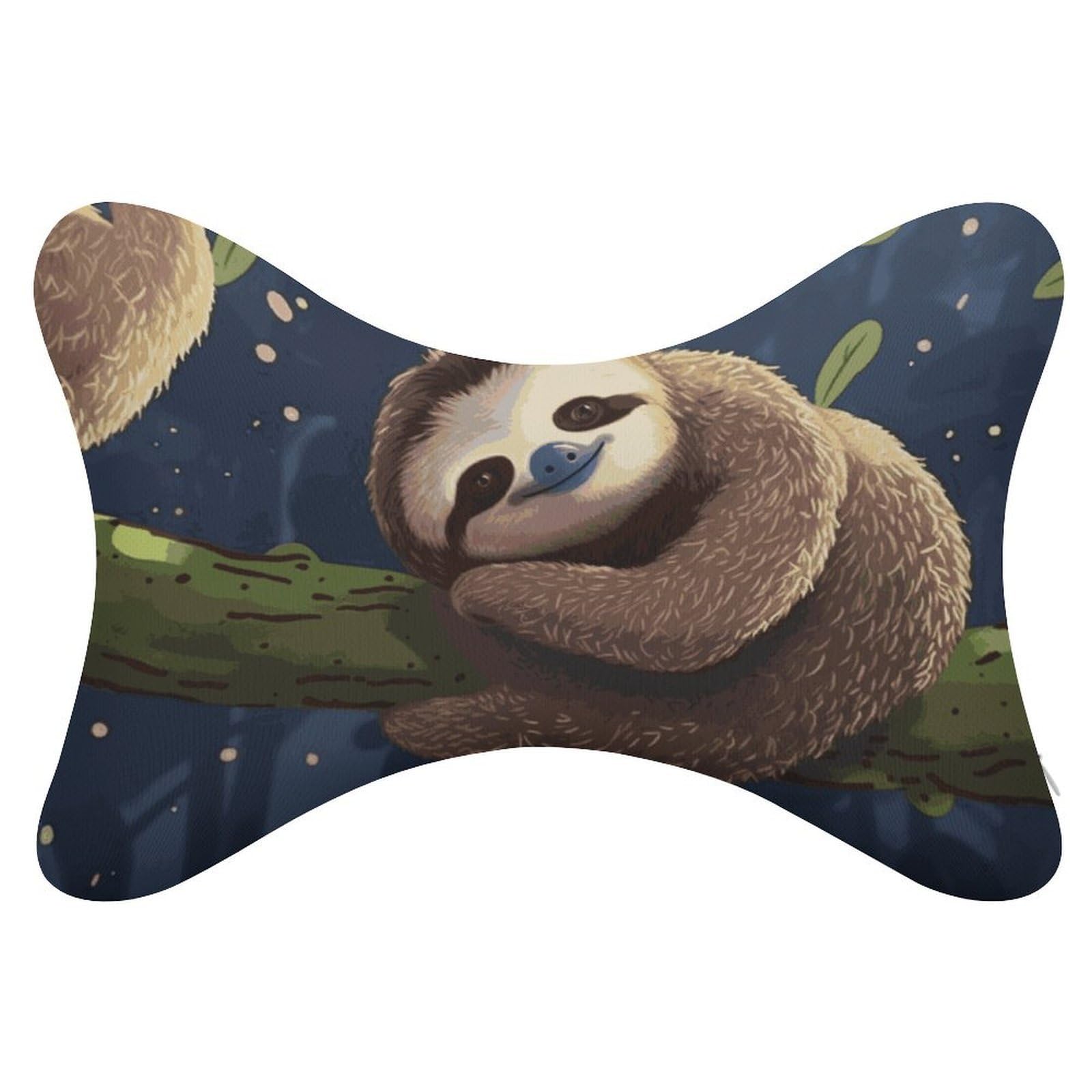 Adfgyerh Style Sloth Lazy Pillow ，Memory Foam Pillow Core，Cushion,Provide Neck Support，Car Pillows For Travel Car Seats And Home Offices.