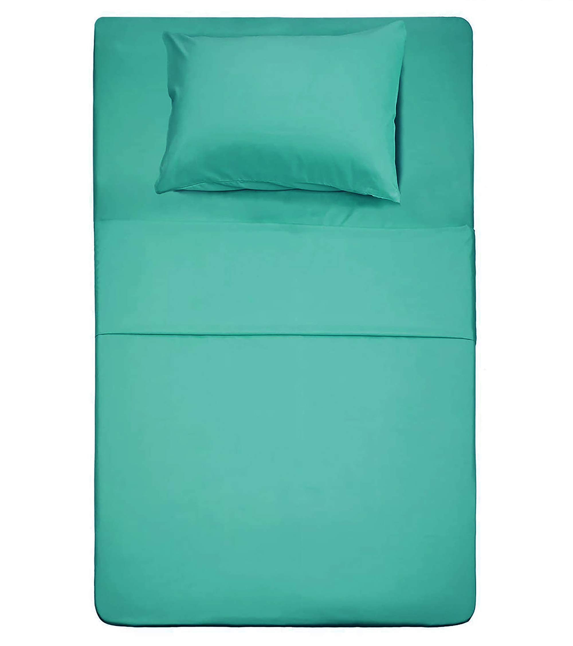Best Season 3 Piece Bed Sheet Set (Twin Size Turquoise) 1 Flat Sheet,1 Fitted Sheet and 1 Pillow Cases,100% Brushed Microfiber 1800 Luxury Bedding,Deep Pockets,Extra Soft &amp; Fade Resistant