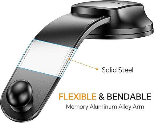 Miniatura 6 de Soporte de coche Magsafe Super SucciónSoporte magnético para teléfono para tu automóvil Aleación de memoria flexible soporte magnético para